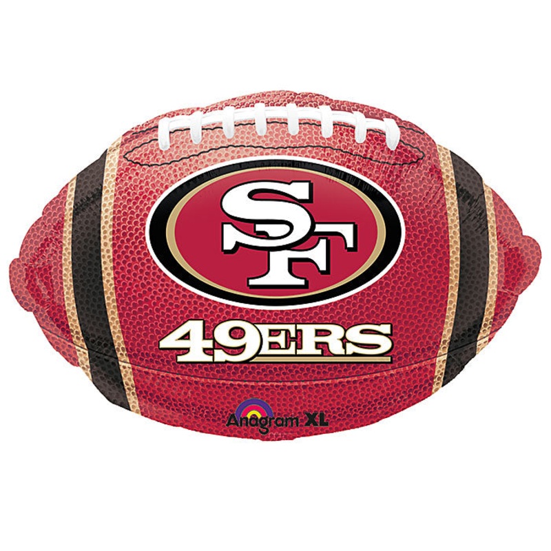 Junior Shape San Francisco 49ers NFL Football Team Colors Balloon