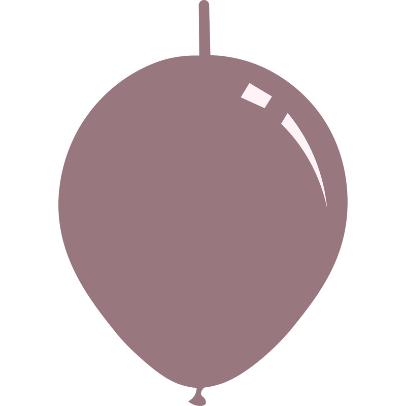 11" Deco Dusty Rose Decomex Linking Latex Balloons (100 Per Bag)