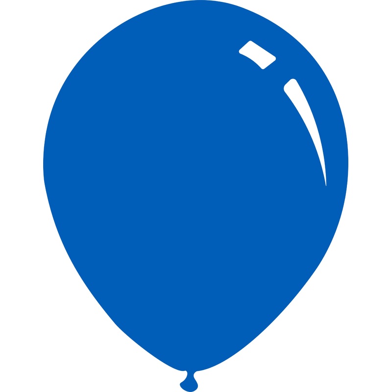 12" Deco Royal Blue Decomex Latex Balloons (100 Per Bag)