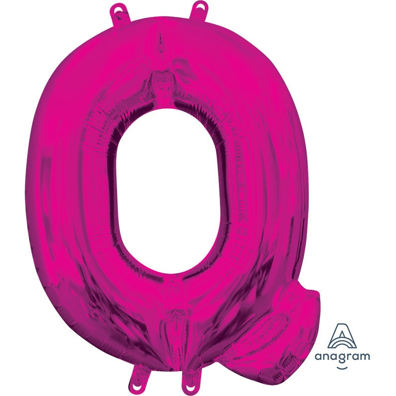 16" Airfill Only Anagram Brand Letter "Q" Pink Foil Balloon