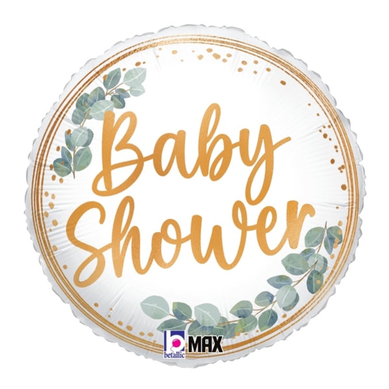 18" Baby Shower Eucalyptus Foil Balloon