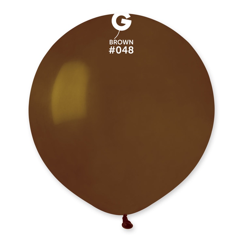 19" Gemar Latex Balloons (Bag of 25) Standard Brown