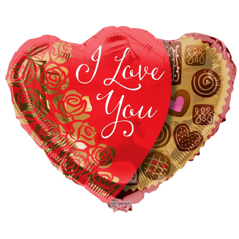 22" Heart Chocolate Box Foil Balloon
