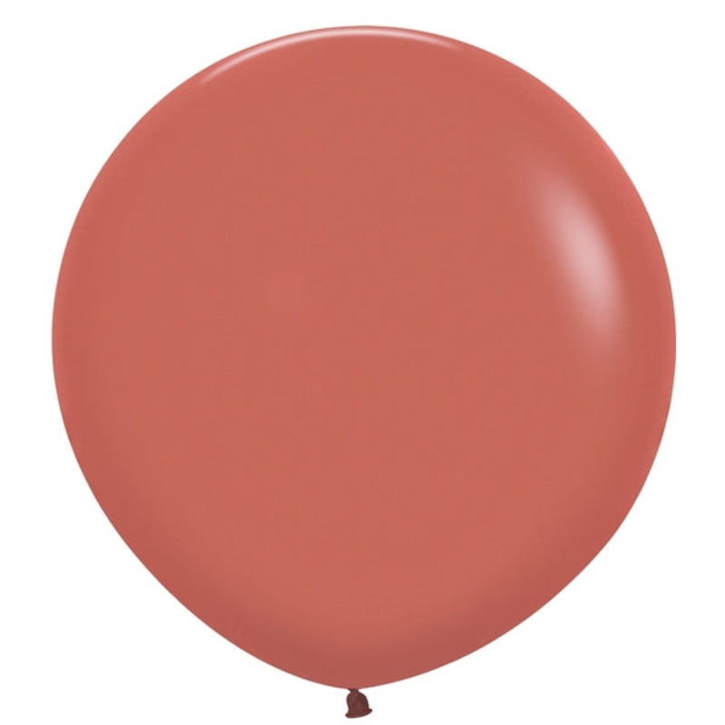 24" Latex Balloons (10 Per Bag) Deluxe Terracotta
