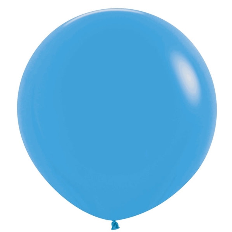 24" Latex Balloons (3 Per Bag) Neon Blue