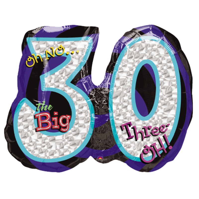 26" Oh No! It's My Birthday 30 Balloon