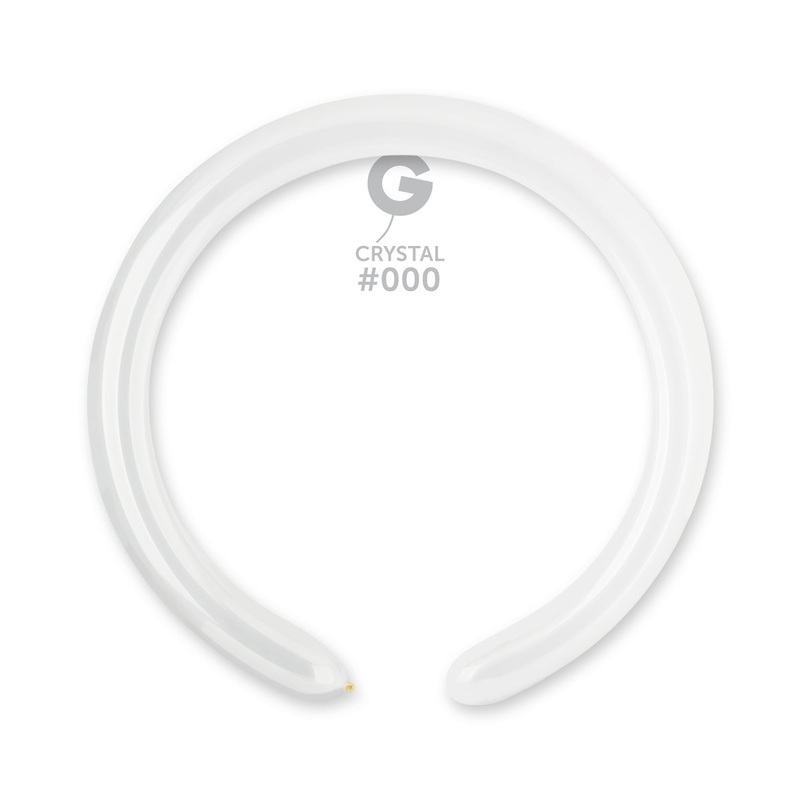 260G Gemar Latex Balloons (Bag of 50) Modelling/Twisting Crystal Clear