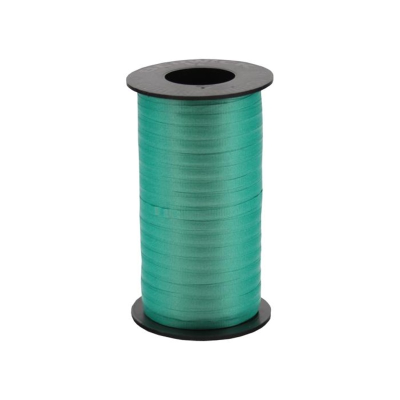 3/16" Poly Balloon Curling Ribbed Ribbon Emerald