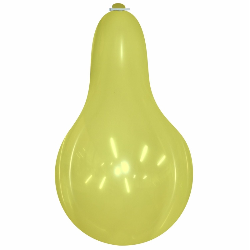 32" Longneck Cattex Brand Crystal Yellow Latex Balloons