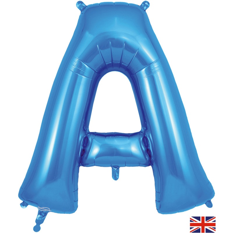 34" Letter A Blue Oaktree Brand Foil Balloon