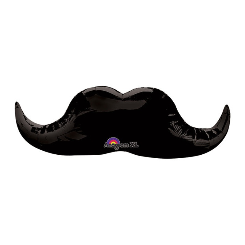 35" Black Mustache Shape Balloon
