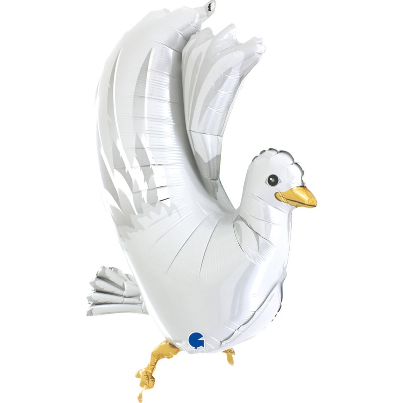 37" Dove 3D Foil Balloon