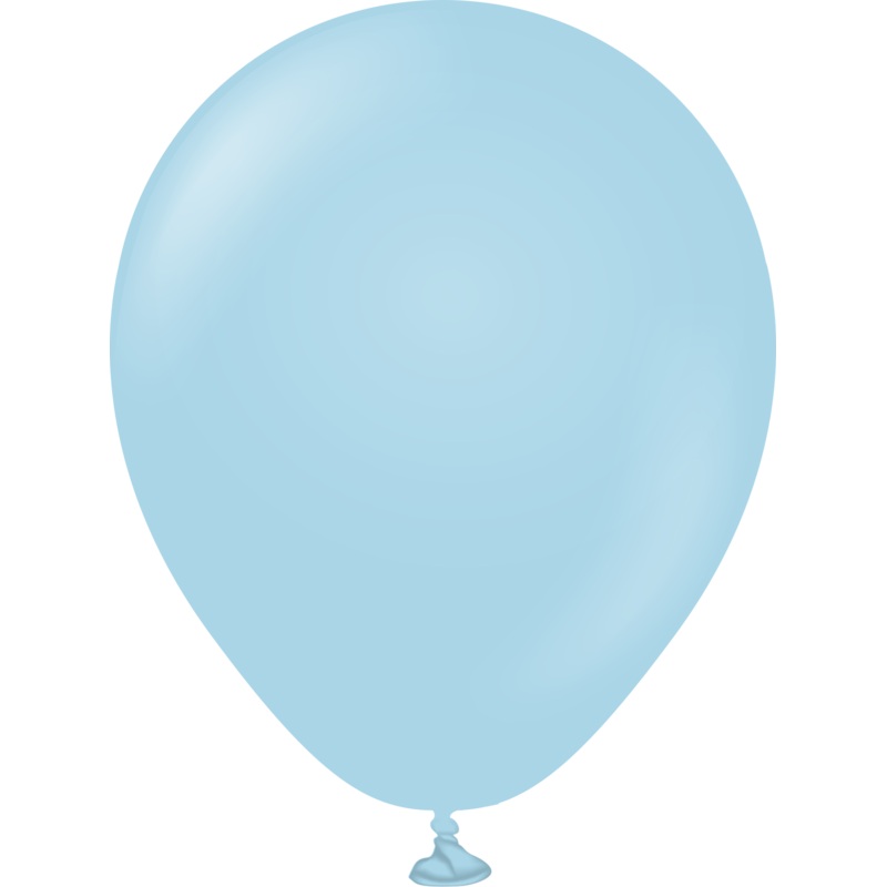 5" Kalisan Latex Balloons Pastel Matte Macaron Blue - XL SuperSize Bag Count (1000 Per Bag)