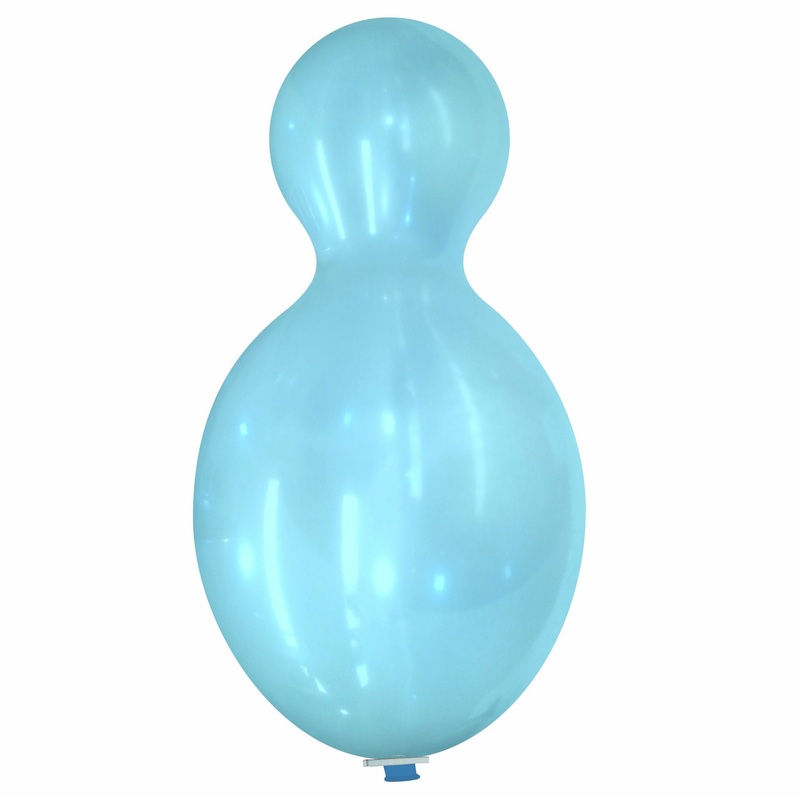 59" Doll Cattex Brand Crystal Blue Latex Balloons
