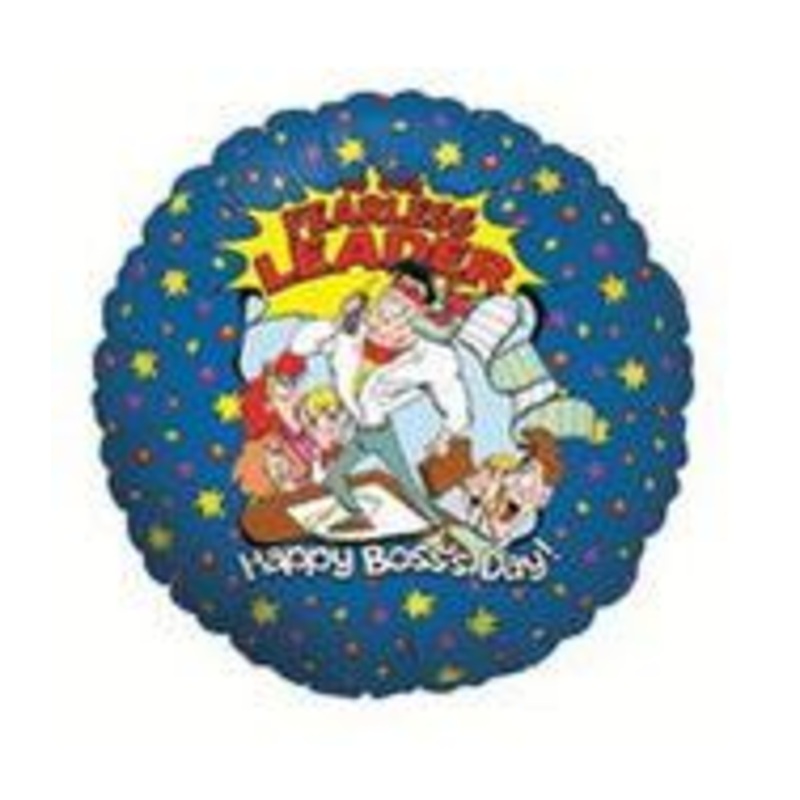 9" Airfill Only Boss's Day Fearless Leader Balloon