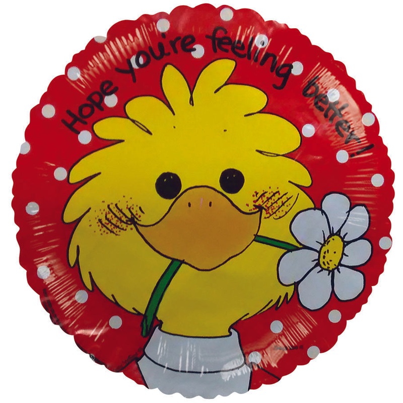 9" Airfill Only Hope You Feel Better Suzy Red Balloon