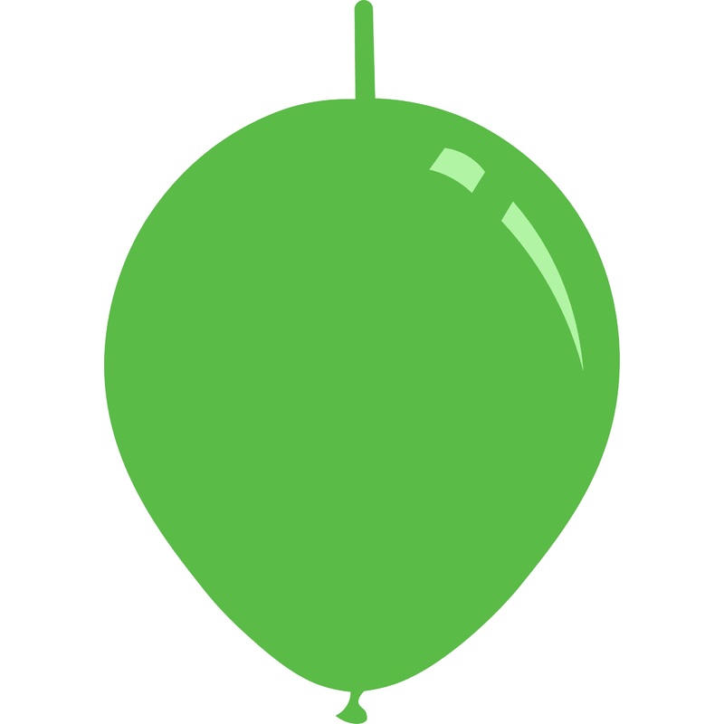 11" Metallic Light Green Decomex Linking Latex Balloons (100 Per Bag)