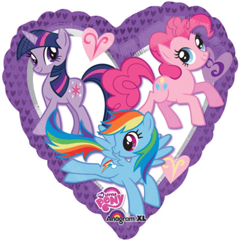 18" My Little Pony Purple Heart Balloon