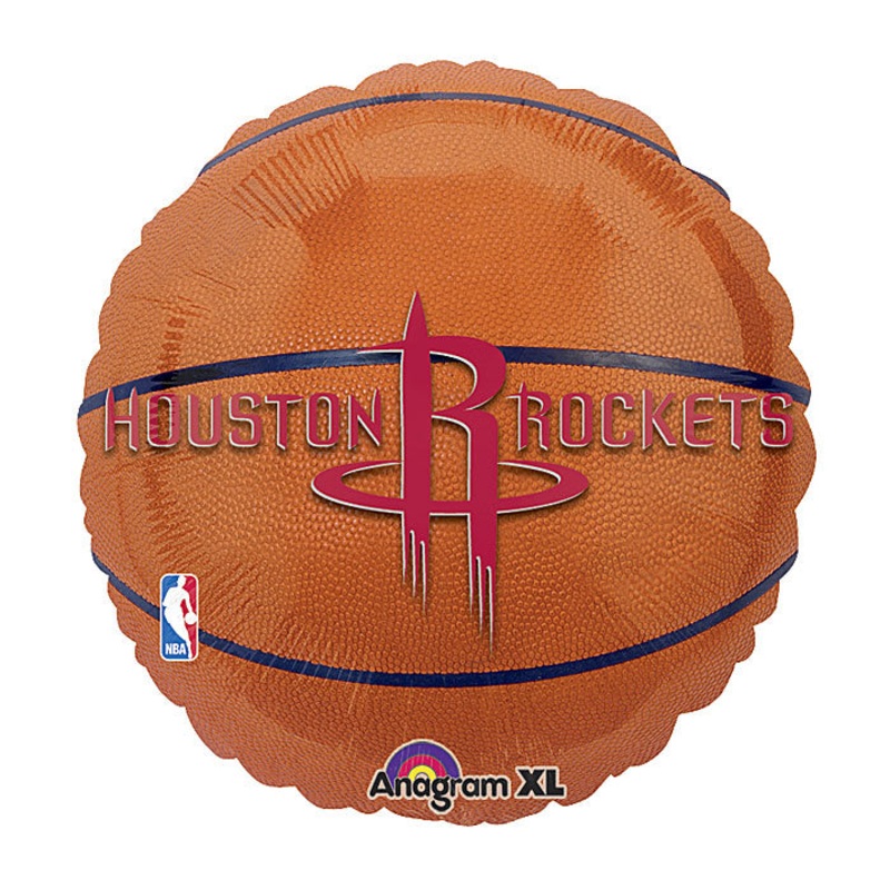 18" NBA Houston Rockets Basketball Balloon