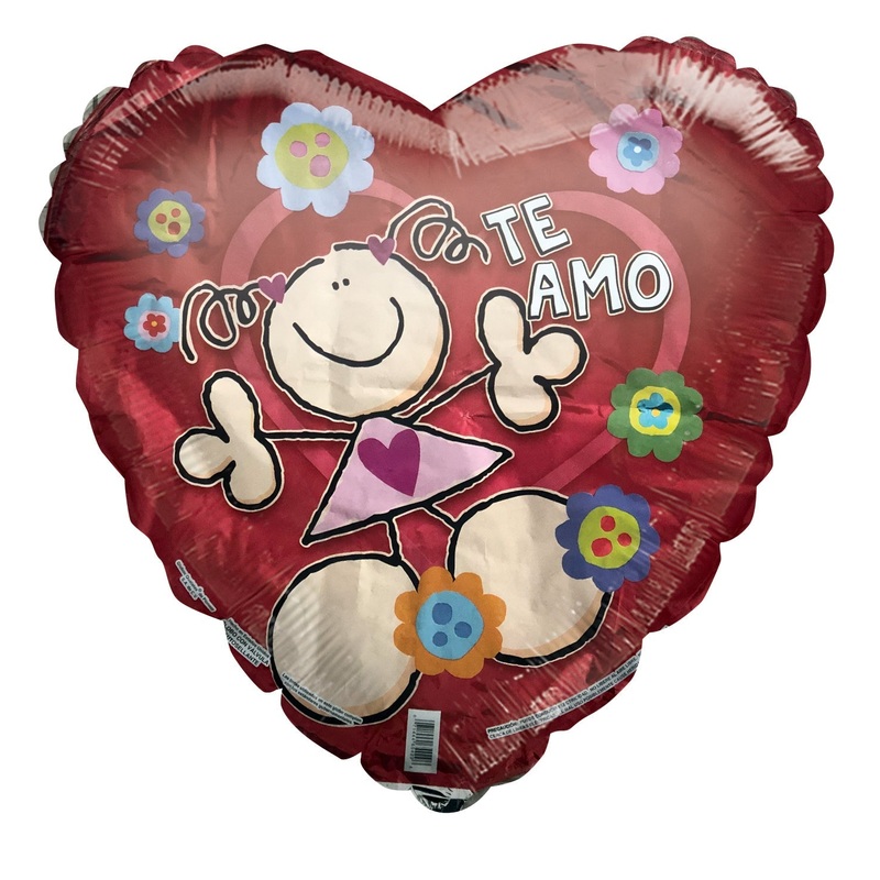 18" Te Amo Fulanitos (Spanish) Foil Balloon