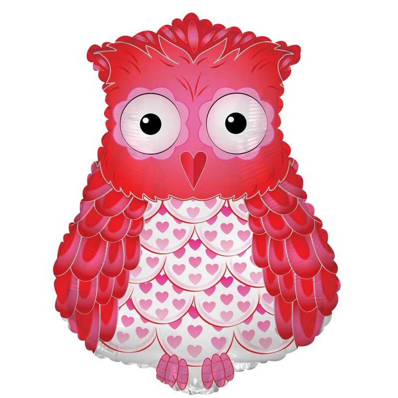 24" I Love You Owl Balloon