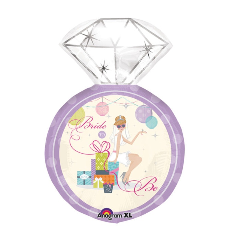 27" Shower Chic Bridal Ring Shape Balloon