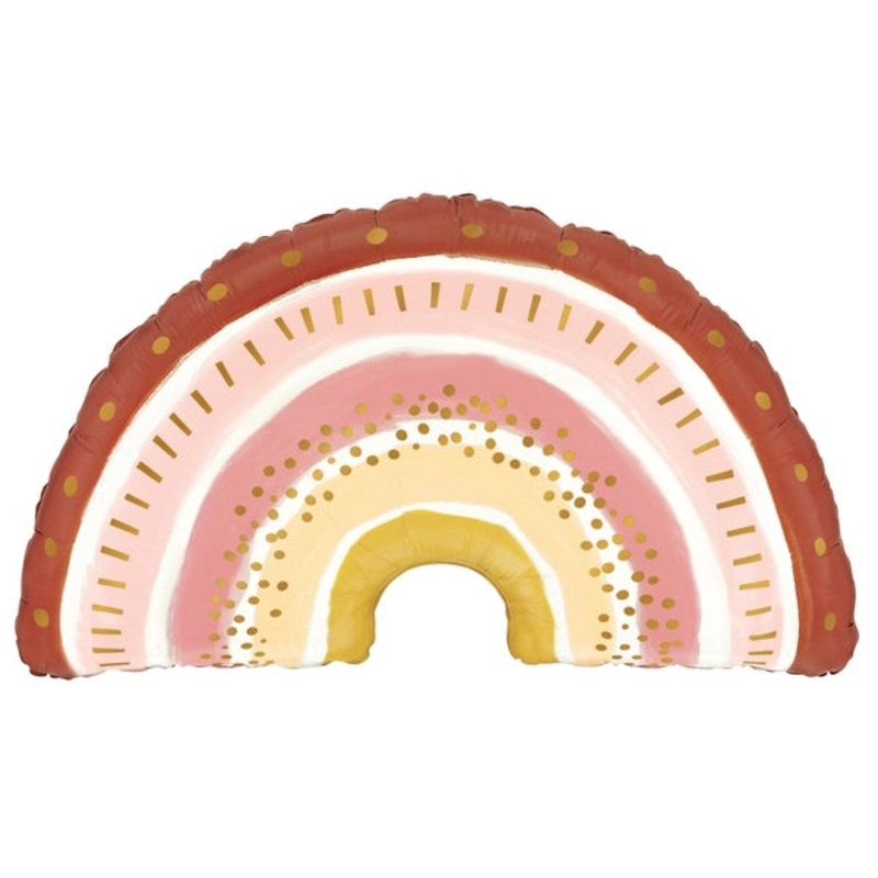 36" Foil Shape Boho Rainbow Foil Balloon