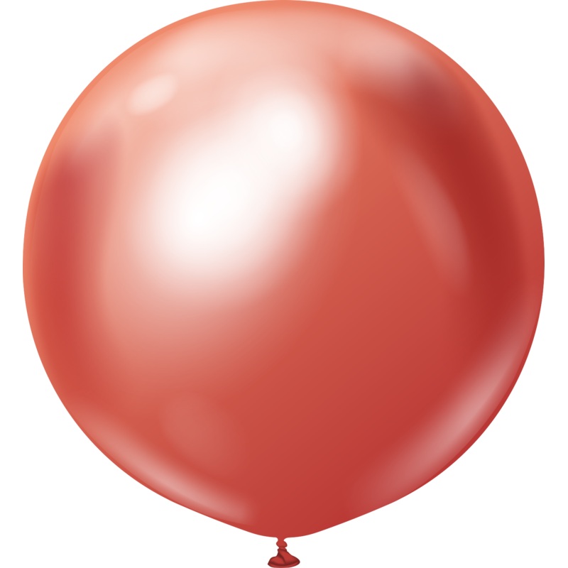 36" Kalisan Latex Balloons Mirror Red (2 Per Bag)