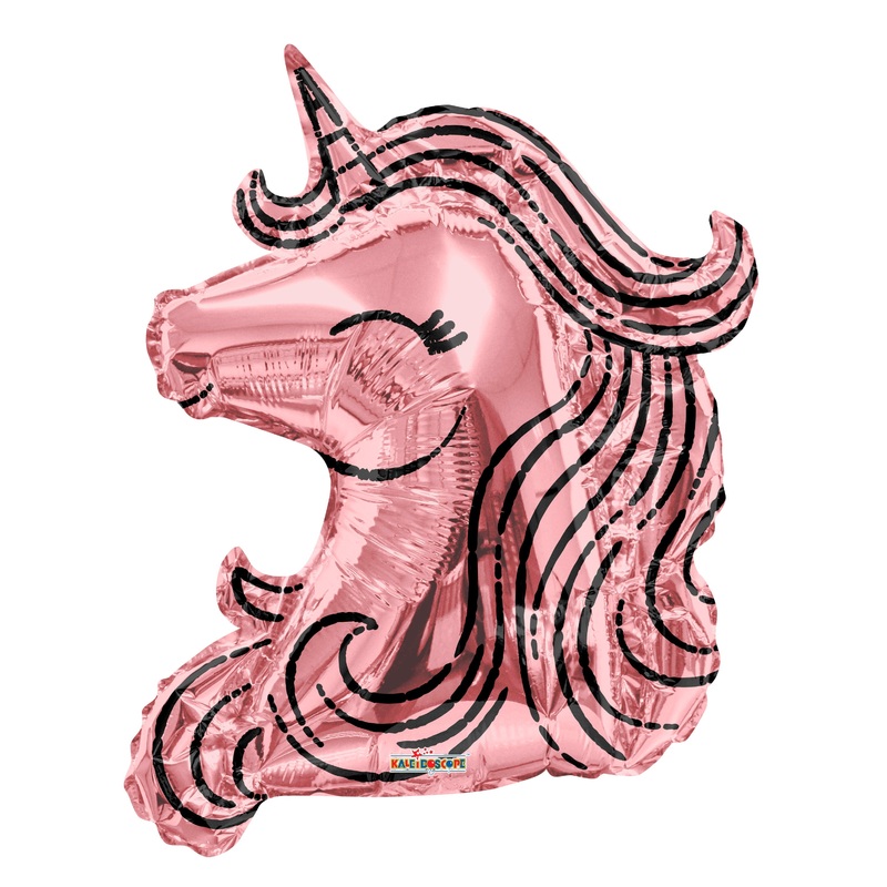 36" Rose Gold Unicorn Foil Balloon