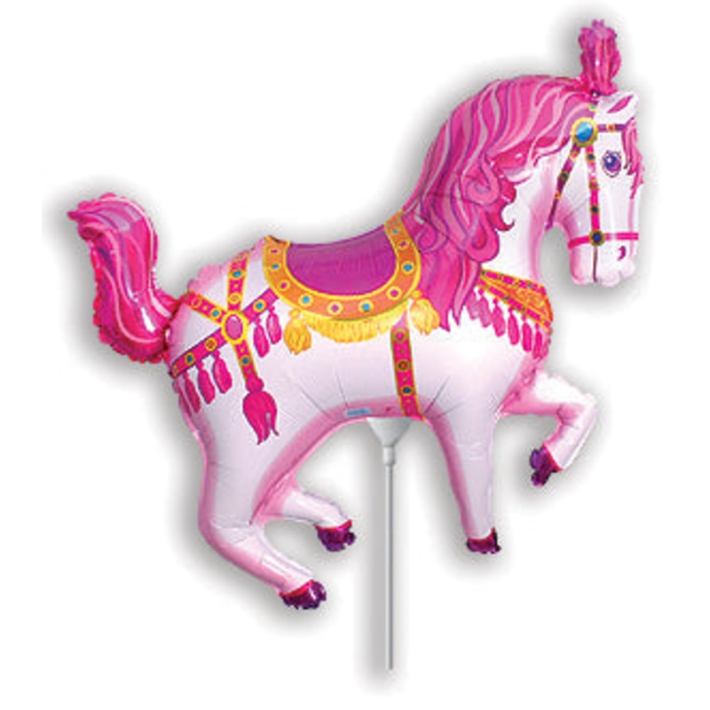 Airfill Only Fuchsia Horse Circus Balloon
