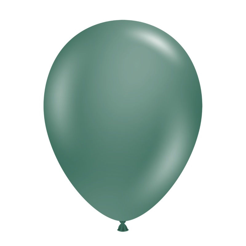17 Inch Tuftex Latex Balloons Designer Balloons (50 Per Bag) Evergreen
