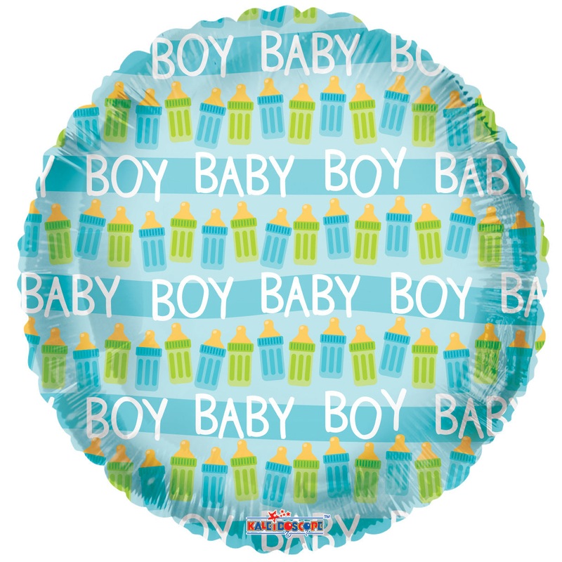 18" Baby Bottles Boy Balloon