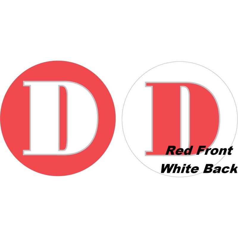 18" Classic Letter Balloon Letter "D" Red/White
