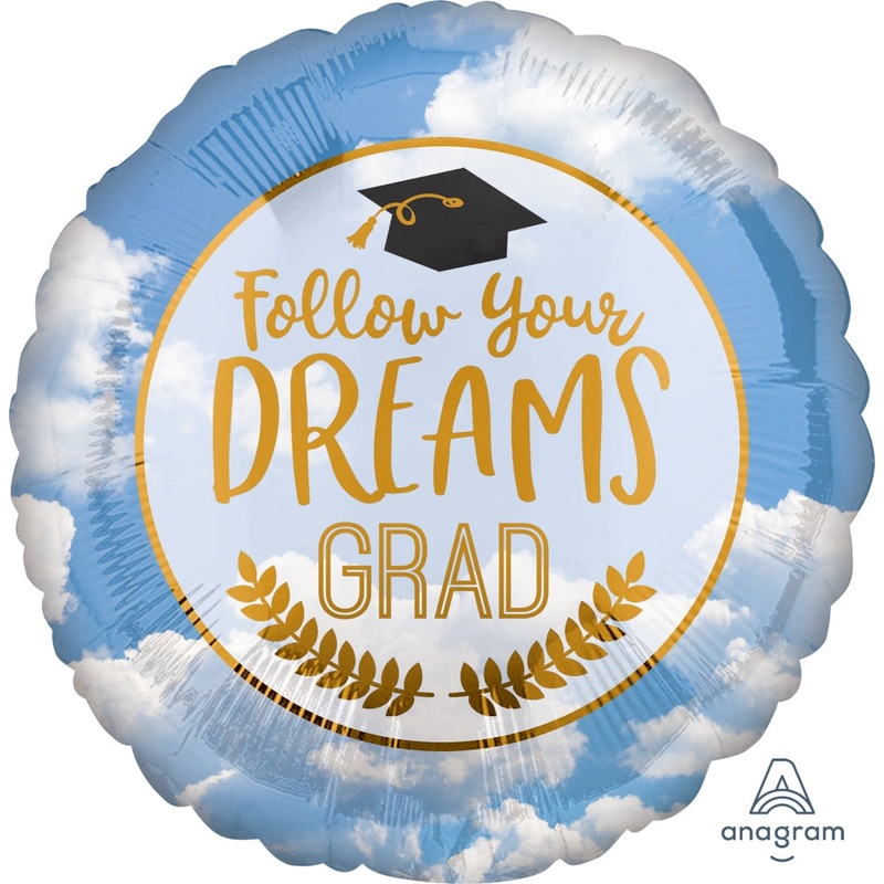 18" Follow Your Dreams Foil Balloon