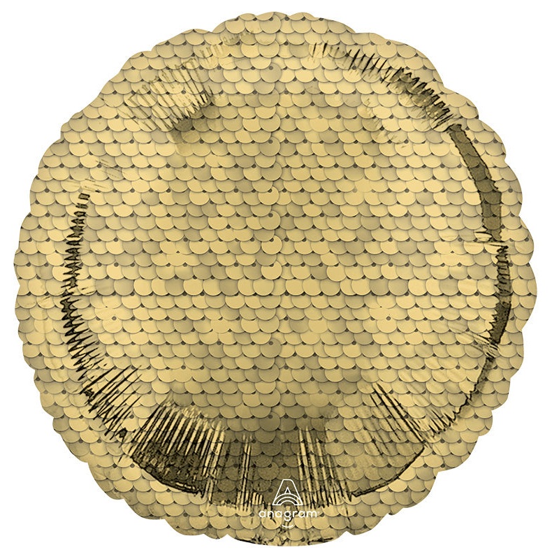 18" Glitter Gold Sequins Foil Balloon