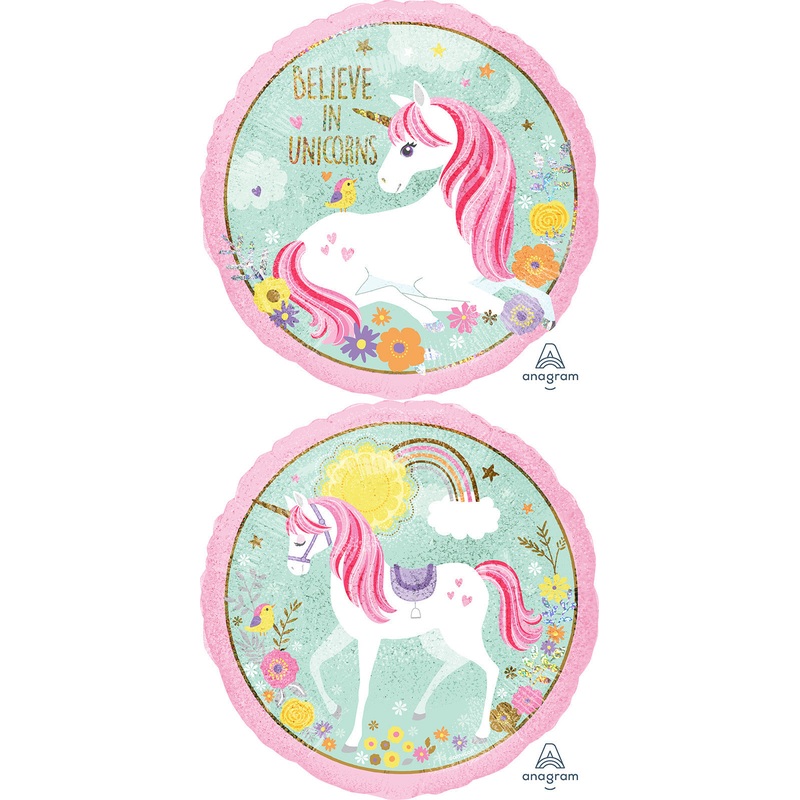 18" Magical Unicorn Holographic Foil Balloon