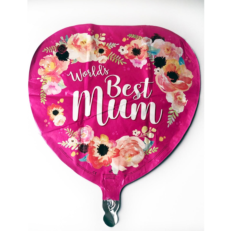 18" World's Best Mum Foil Balloon