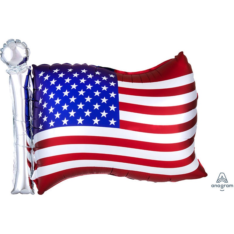 27" Satin Infused Flag SuperShape Foil Balloon