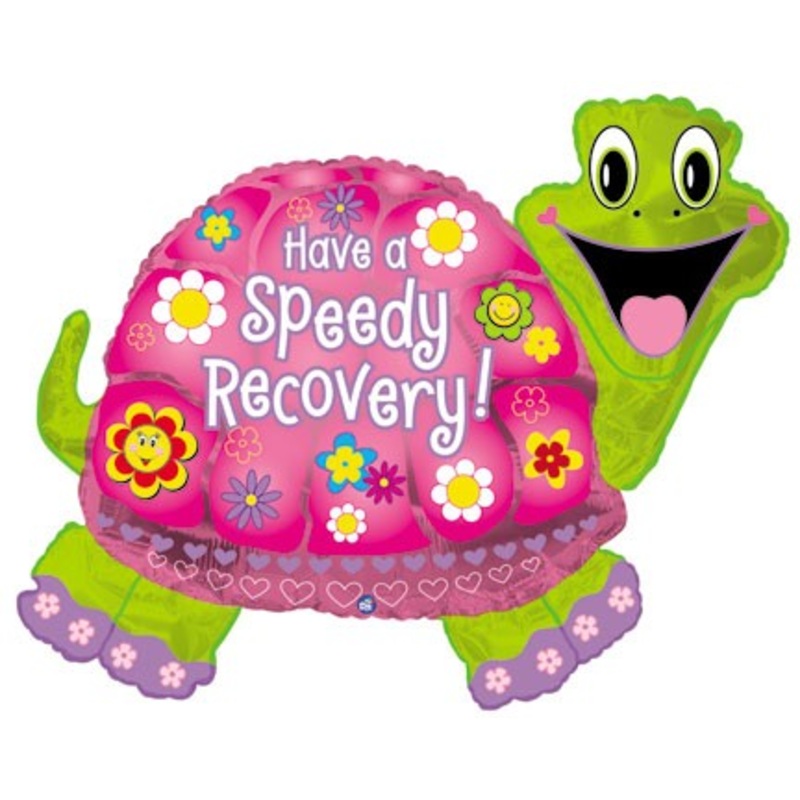 31" Have A Speedy Recovery Turtle Balloon