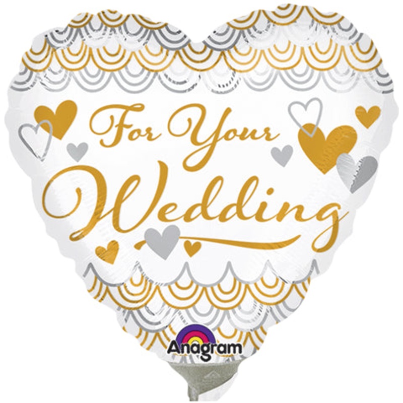 9" Airfill Only For Your Wedding Heart Balloon