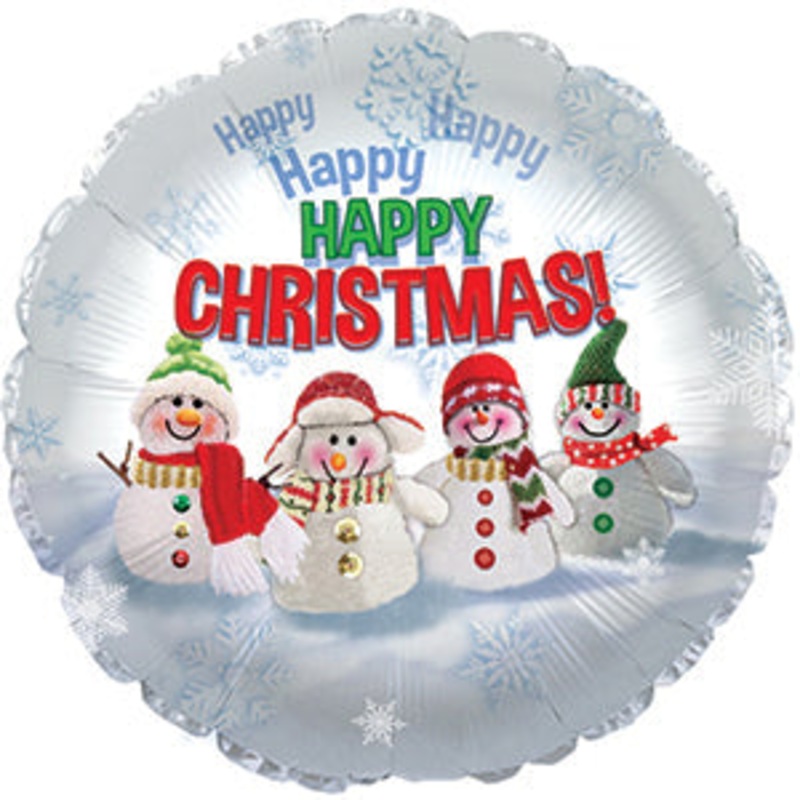 9" Airfill Only Lil Snowman Balloon