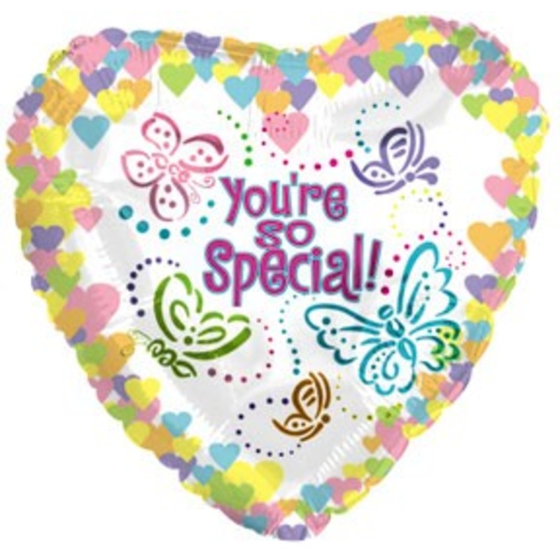 9" Airfill Only You're So Special Butterflies Balloon