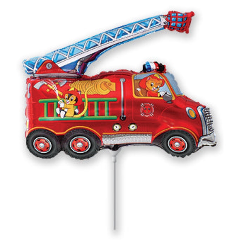 Airfill Only Fire Truck Balloon