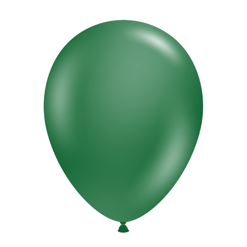 11" Pearl Metallic Forest Green Tuftex Latex Balloons (100 Per Bag)