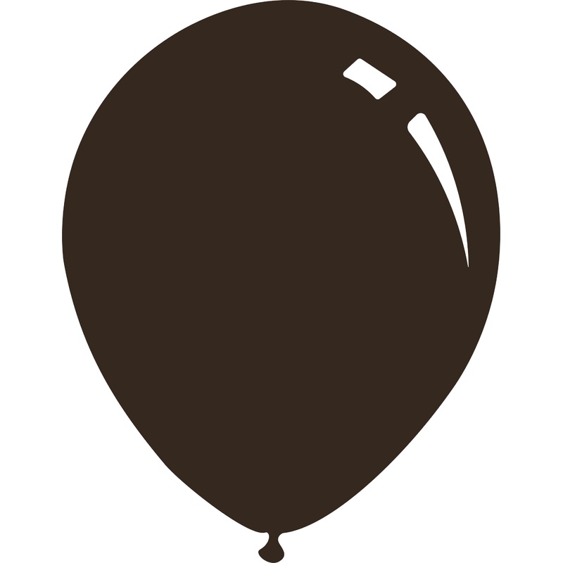 12" Deco Chocolate Decomex Latex Balloons (100 Per Bag)