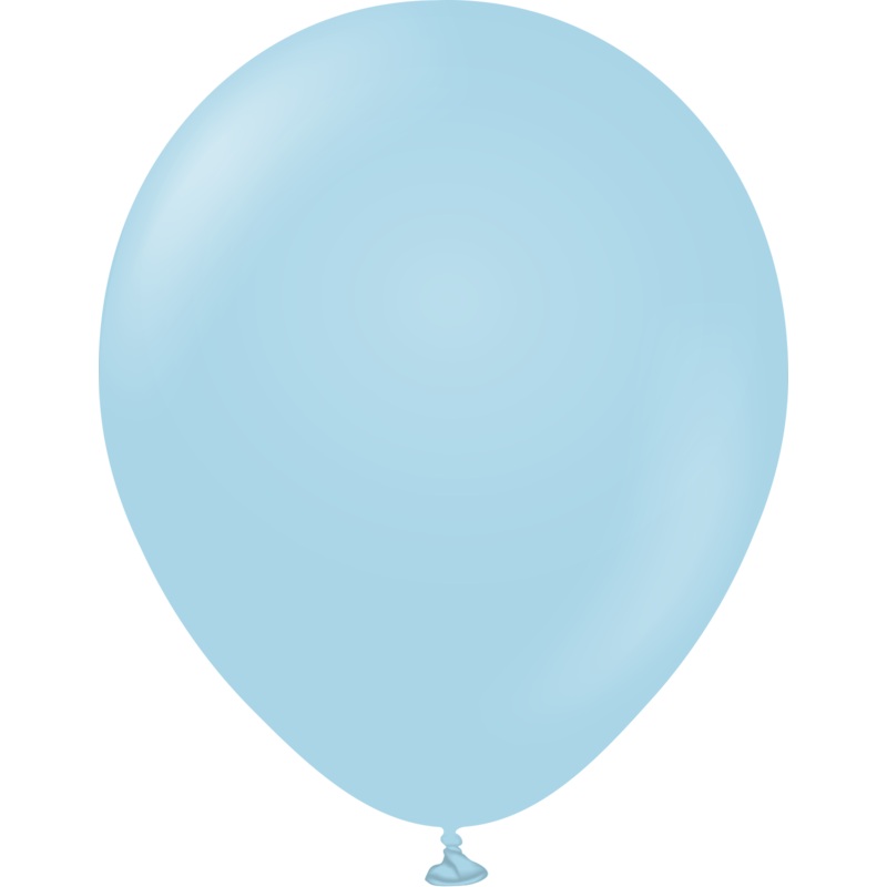12" Kalisan Latex Balloons Pastel Matte Macaron Blue - XL SuperSize Bag Count (500 Per Bag)