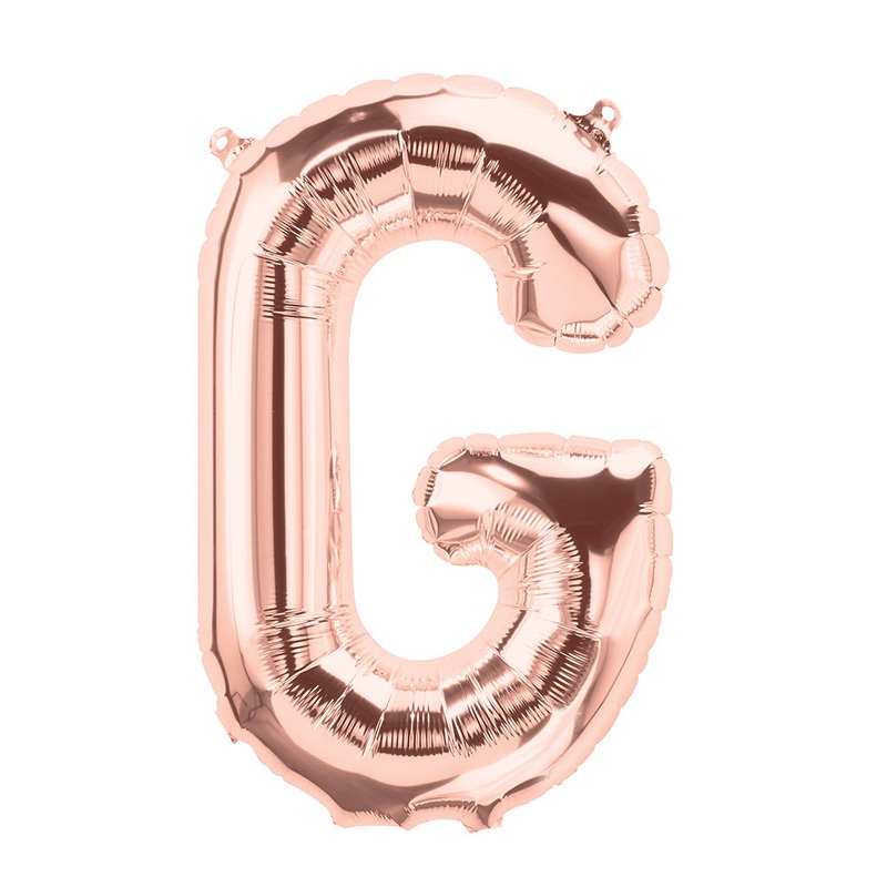 16" Northstar Brand Airfill Only Letter G - Rose Gold Letter Foil Balloon