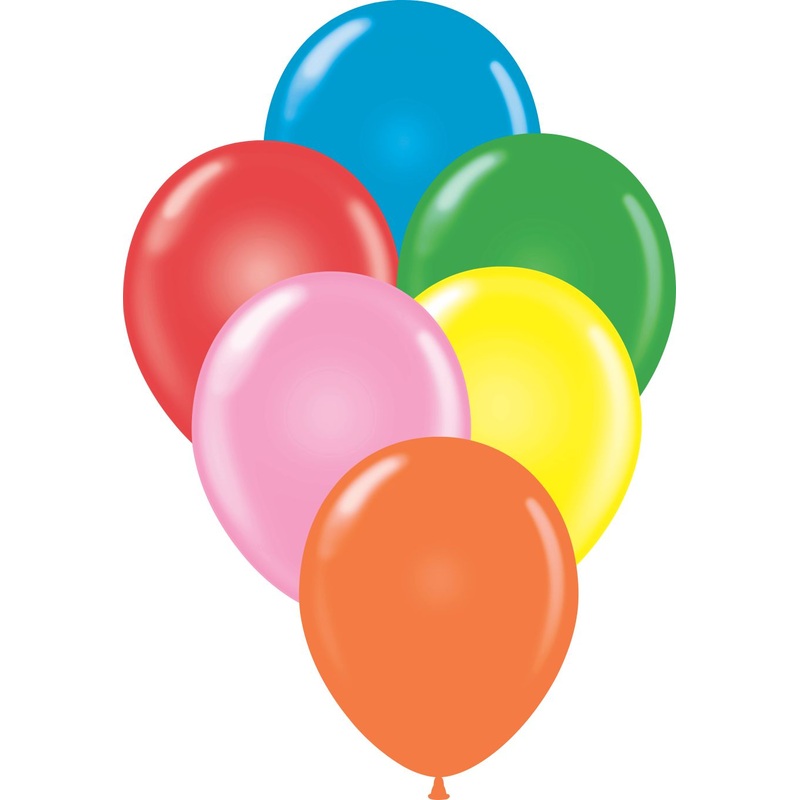 17" Standard Assorted Tuftex Latex Balloons (50 Per Bag)