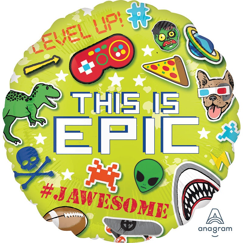 18" Epic Party This is Epic Foil Balloon