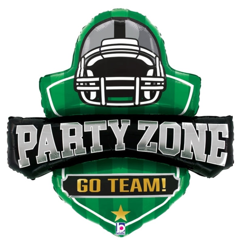 31" Foil Balloon Shape Party Zone Football Insignia